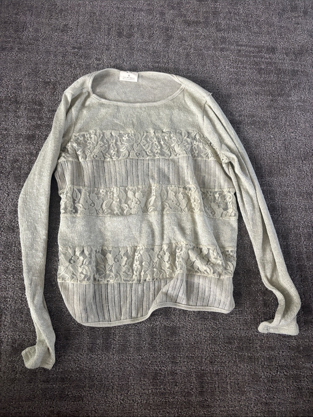Pins & Needles Light Gray Knit Top
